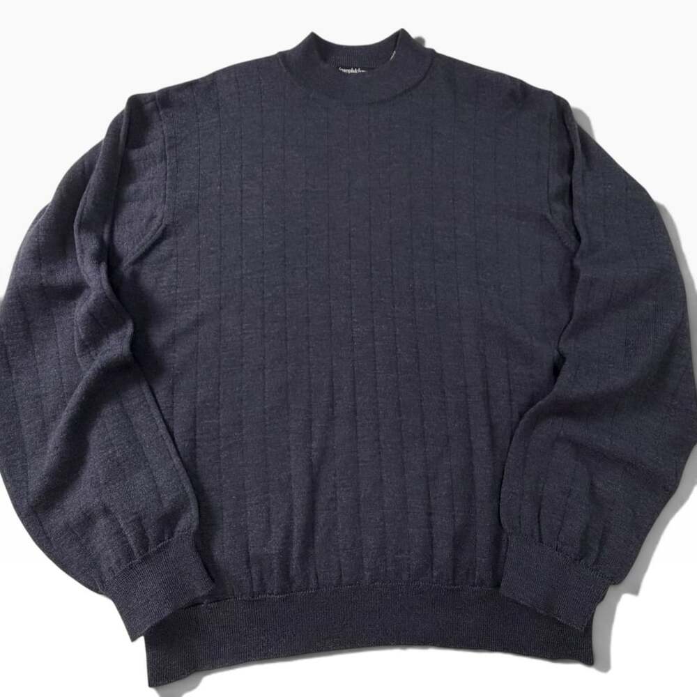 Joseph & Lyman Merino Wool Mock Neck Sweater XL Made in Italy